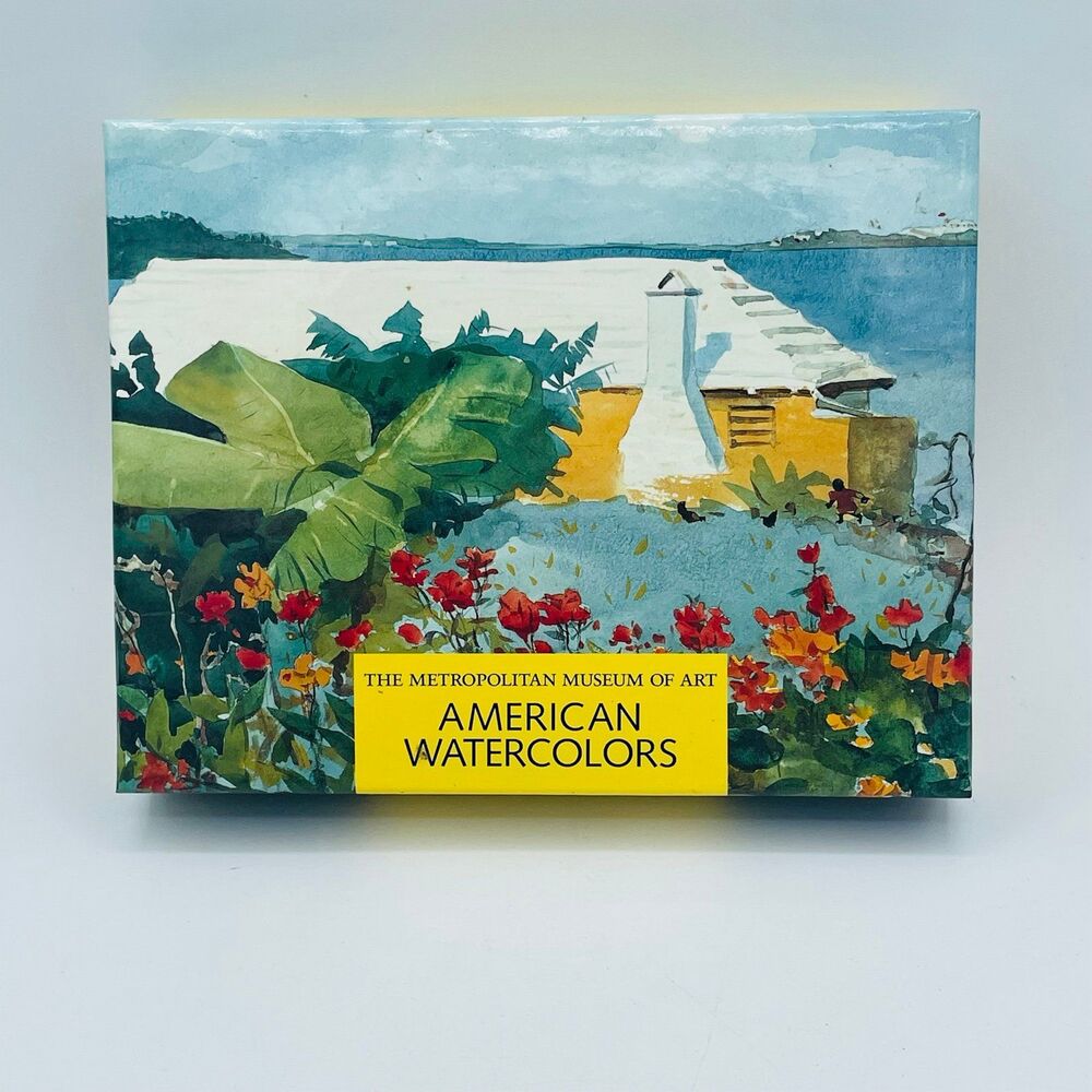 Metropolitan Museum of Art American Watercolors Boxed Set 32 Notecards 8 Designs